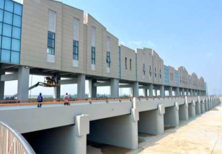 静海区大清河右埝清南分洪闸建设项目已完工